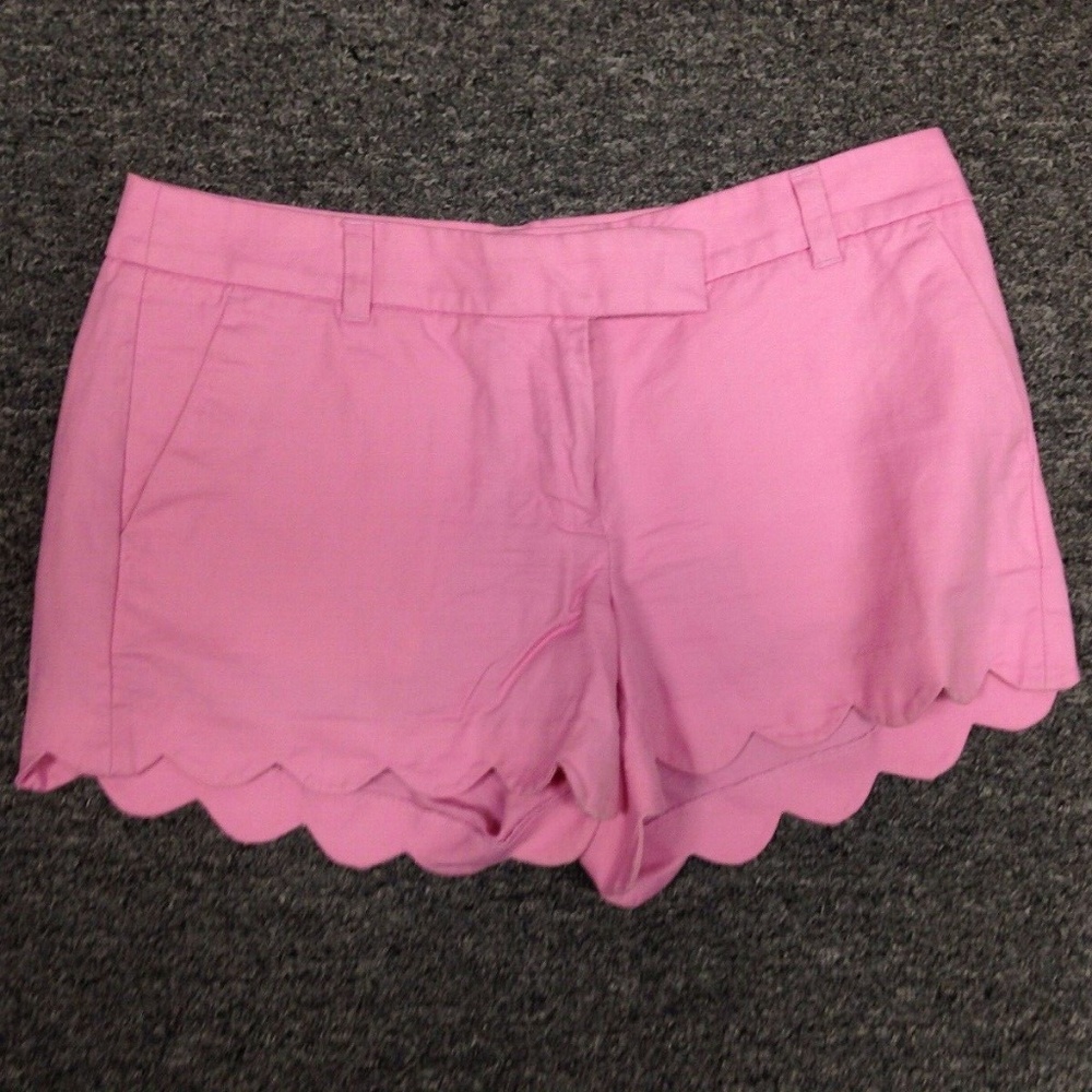 J. Crew Pink Scalloped Women Shorts